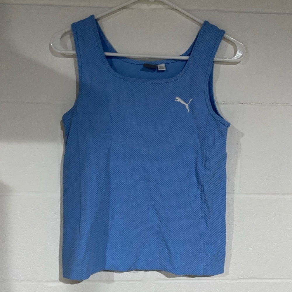 Puma Women's Sky Blue Tank Top small